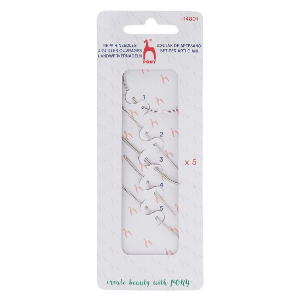 Иглы ручные для шитья и ремонта Repair Kit, 5 шт, Pony, 14801