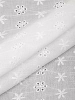 Ткань шитьё (прошва) 100 г/м², 150 см / 14.5 метров, TBY.Emb.1 белый