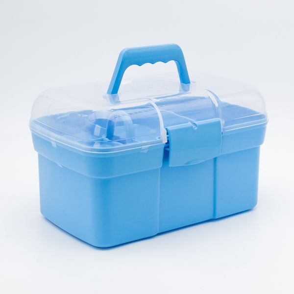 Ящик пластиковый с ручкой для хранения, 27,5х18х16,5 см, G001.A2077