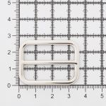 Пряжка регулировочная металл 30 мм (36х27 мм, d-3 мм, литая, никель, 4 шт