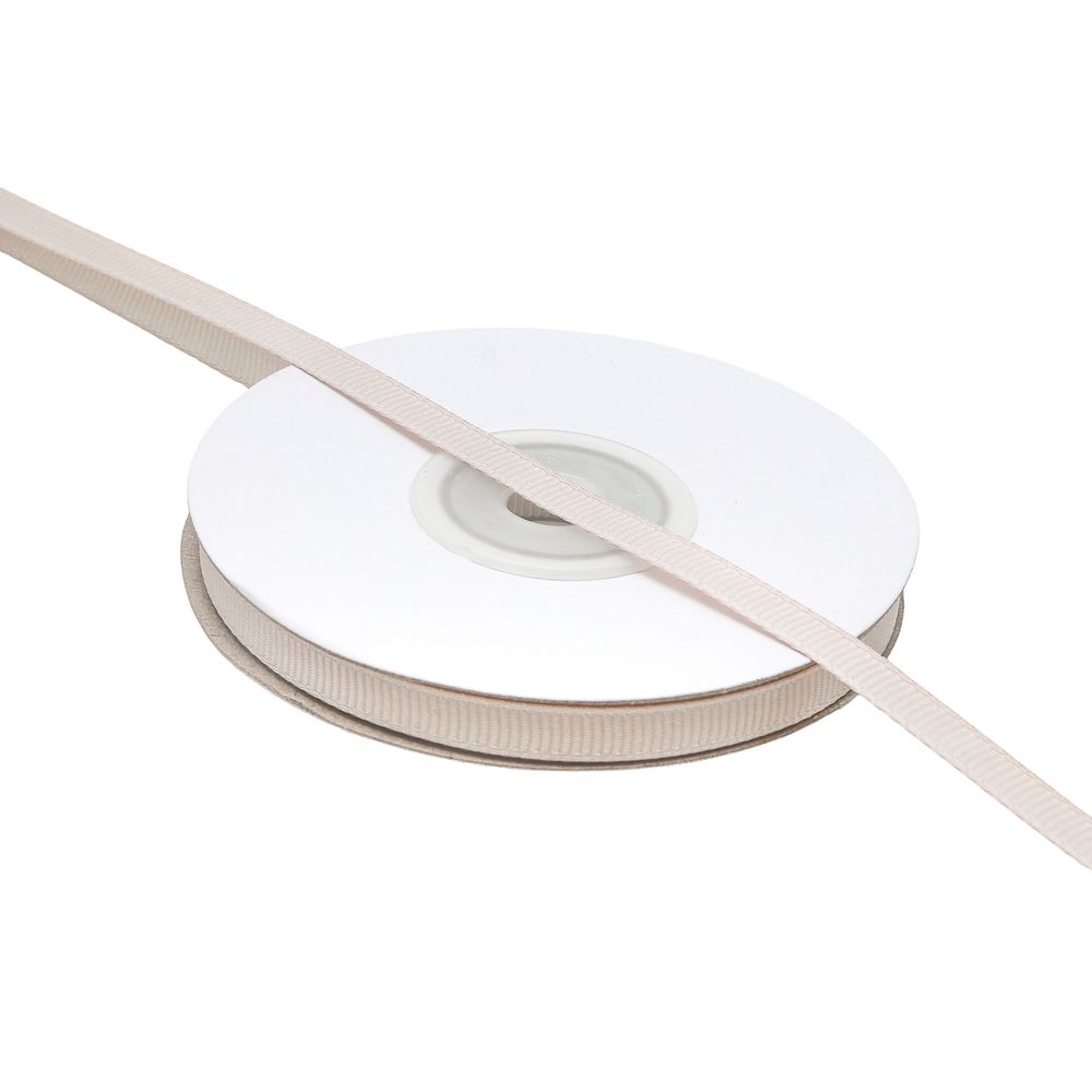 Лента репсовая (в рубчик) 6.0 мм, 111 дымчато-серый, уп.18,28 м