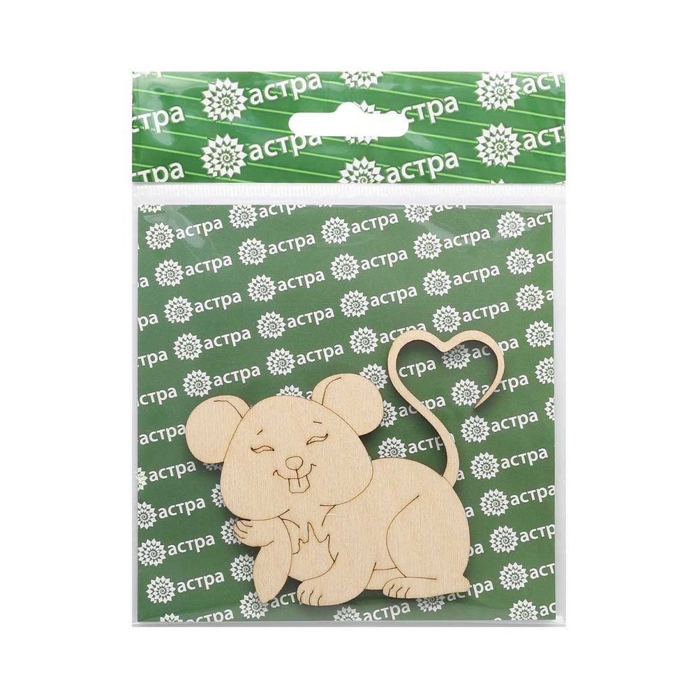 Заготовка для декорирования С любовью 8,4х6,9х0,3см, Астра