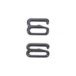 Крючки для купальника металл 8.0 мм, черный никель, 1000 шт