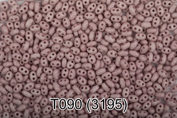 Бисер Gamma Twin 2.5х5 мм, 50 г, T090 грязно-розовый (3195) 321-96001
