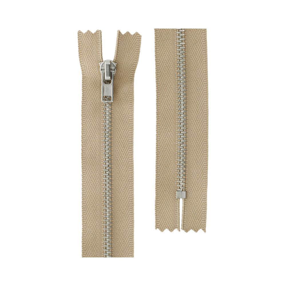 Молния металл Т3 (3 мм) 1 зам., н/раз., 18 см, никель, 298 св.бежевый, ZIP 3N Gamma, 10 шт Молния металл Т3 (3 мм) 1 зам., н/раз., 18 см, никель, 298 св.бежевый, ZIP 3N Gamma, 10 шт