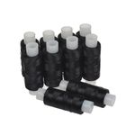 Нитки шелк искусственный черный 10 катушек 200м