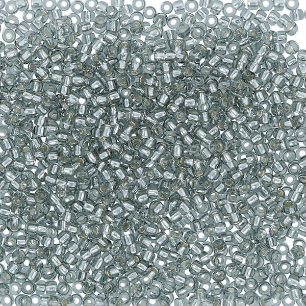 Бисер Toho 15/0 круглый (1.5 мм), 25 г (5х5 г), 0029 т. серебристый