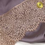 Кружево эластичное (стрейч) 110 мм / 25 метра, TBY.40992PP, цв.L30 кофе с молоком, Kruzhevo