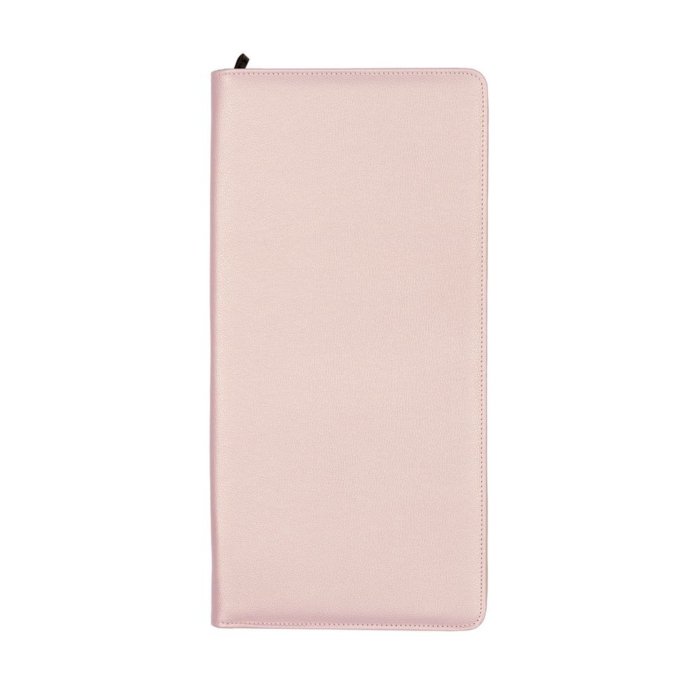 Органайзер для спиц и крючков кожзаменитель 43х21х2 см, 02 розово-золотой, Gamma OGN-04