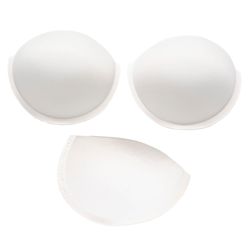 Бельевые чашечки для бюстгальтера с равном. наполн., разм.36, 10 пар, 01-белый, 3813