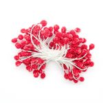 Тычинки для искусственных цветов 6см (бордовый), S090472