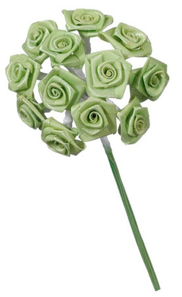 Цветы искусственные Роза из 12 бутонов