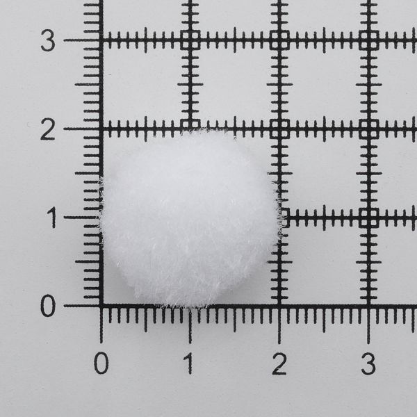 Помпоны декоративные ⌀20мм, 50 шт/упак, Astra&Craft (PA-001 белый)