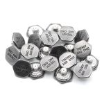 Пуговицы джинсовые ⌀20 мм, фиксированная ножка (БЕЗ ГВОЗДЯ), т.сер, 20 шт