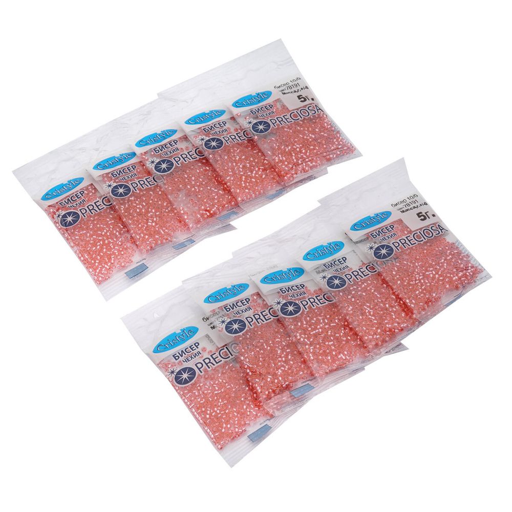 Бисер Preciosa 10/0 (2.3 мм), 50 г (10х5 г), цв. 78191