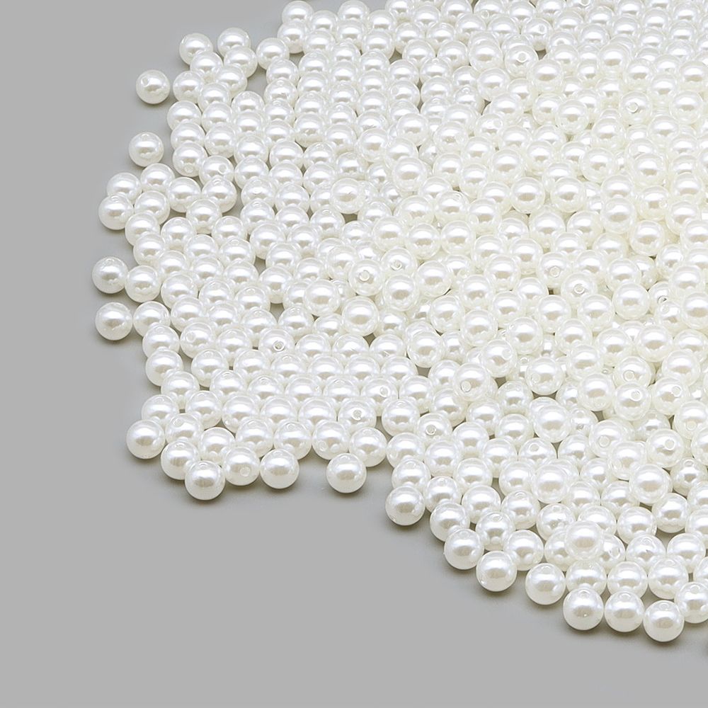 Бусины пластик ⌀10 мм, 500гр Astra&Craft (001 NL), (7706546)