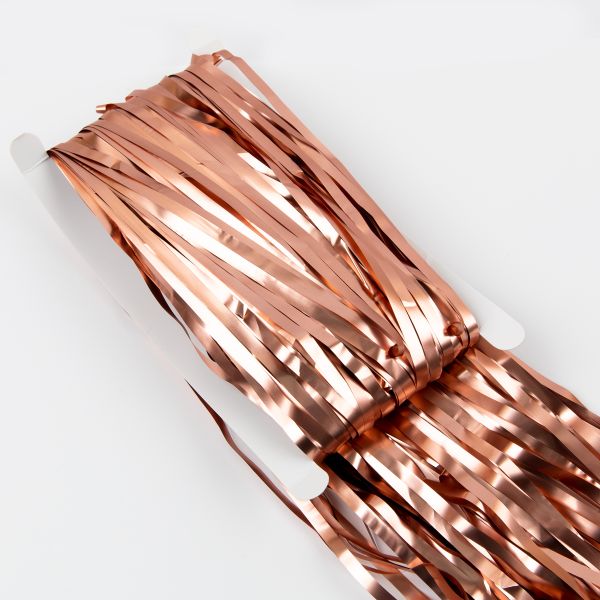 Занавес праздничный Дождик 100х200 см, 03-розовое золото, матовый, Boomzee GBZ-07