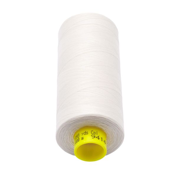 Нитка особо тонкая Gutermann Mara №150 (150/2), 1000 м, 2/713953, цв. 9414 теплый белый, 1 катушка