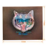 Термоаппликация голографическая 135х110 мм /TOS/