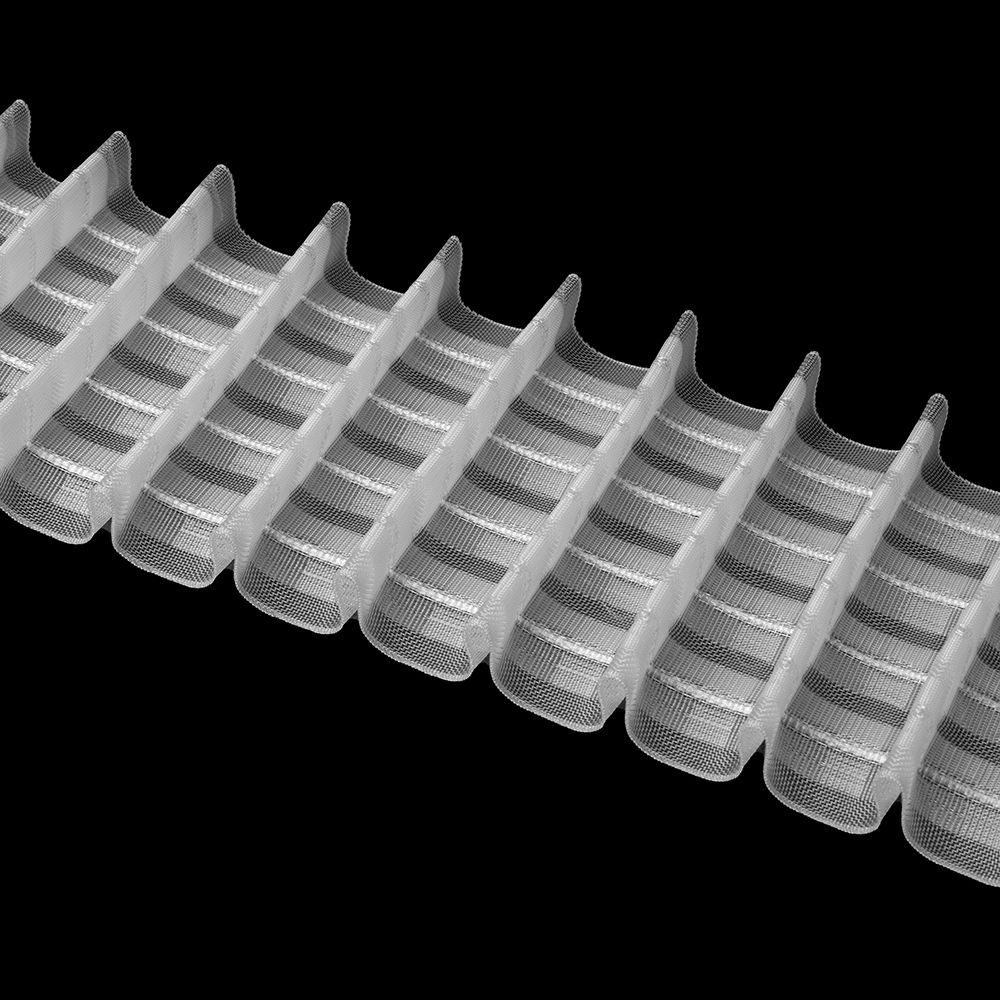 Лента (тесьма) шторная: сборка карандаш (1:2) 100 мм / 50 метров, прозрачный, OZ-IS 4338 MP
