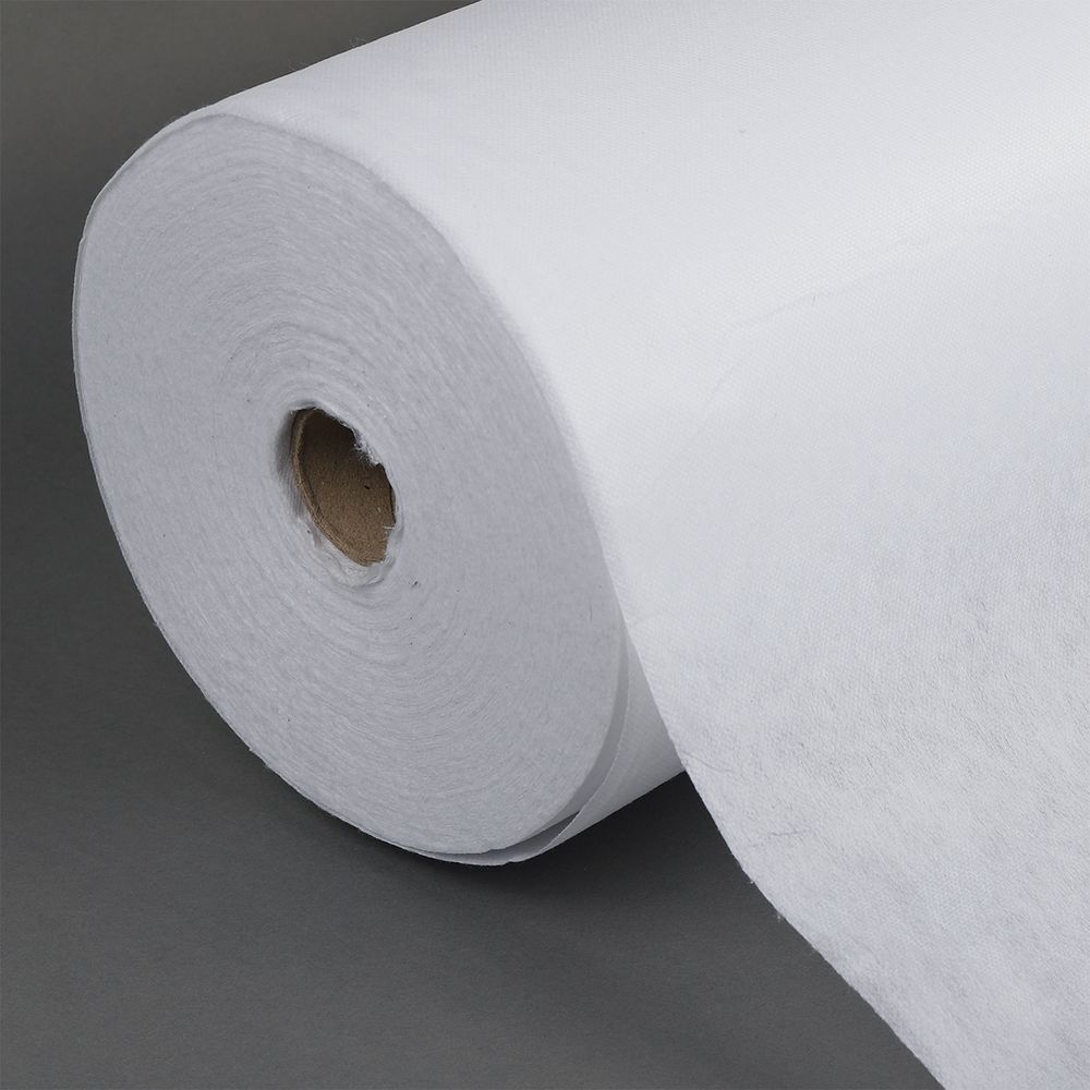 Флизелин клеевой точечный 50 г/м², цв.белый, шир.90см, 100м