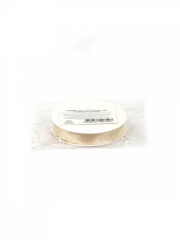 Лента атласная 1-сторонняя 12.0 мм / 22.5±1 метра, 3004 св.кремовый, Magic4Hobby