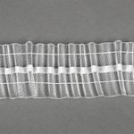 Лента (тесьма) шторная: сборка карандаш (1:3) 40 мм / 10 метров, П-022М органза, Prestij