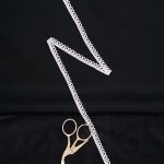 Кружево вязаное (тесьма) 10 мм / 13.72 метра, хлопок, белый, 3AR3335