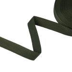 Стропа (ременная лента) 30 мм / 25 метров, толщ. 0.94 мм, [17.1 г/пог.м], 100% п/п, хаки, Gamma 3075
