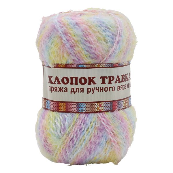 Пряжа Камтекс Хлопок Травка / уп.5 мот. по 100 г, 220 м, 238 разн 2