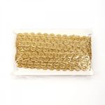 Тесьма отделочная 20 мм / 13.71 метров, TBY 907 цв.золото