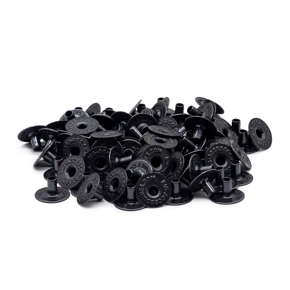 Часть кнопки Дельта (O-образная) ⌀14 мм (D-часть), 9 чернен (D-часть), 100 шт