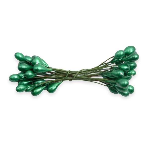 Тычинки для искусственных цветов 0,5х6см, вес 10гр. (9 т.зеленый), AR561