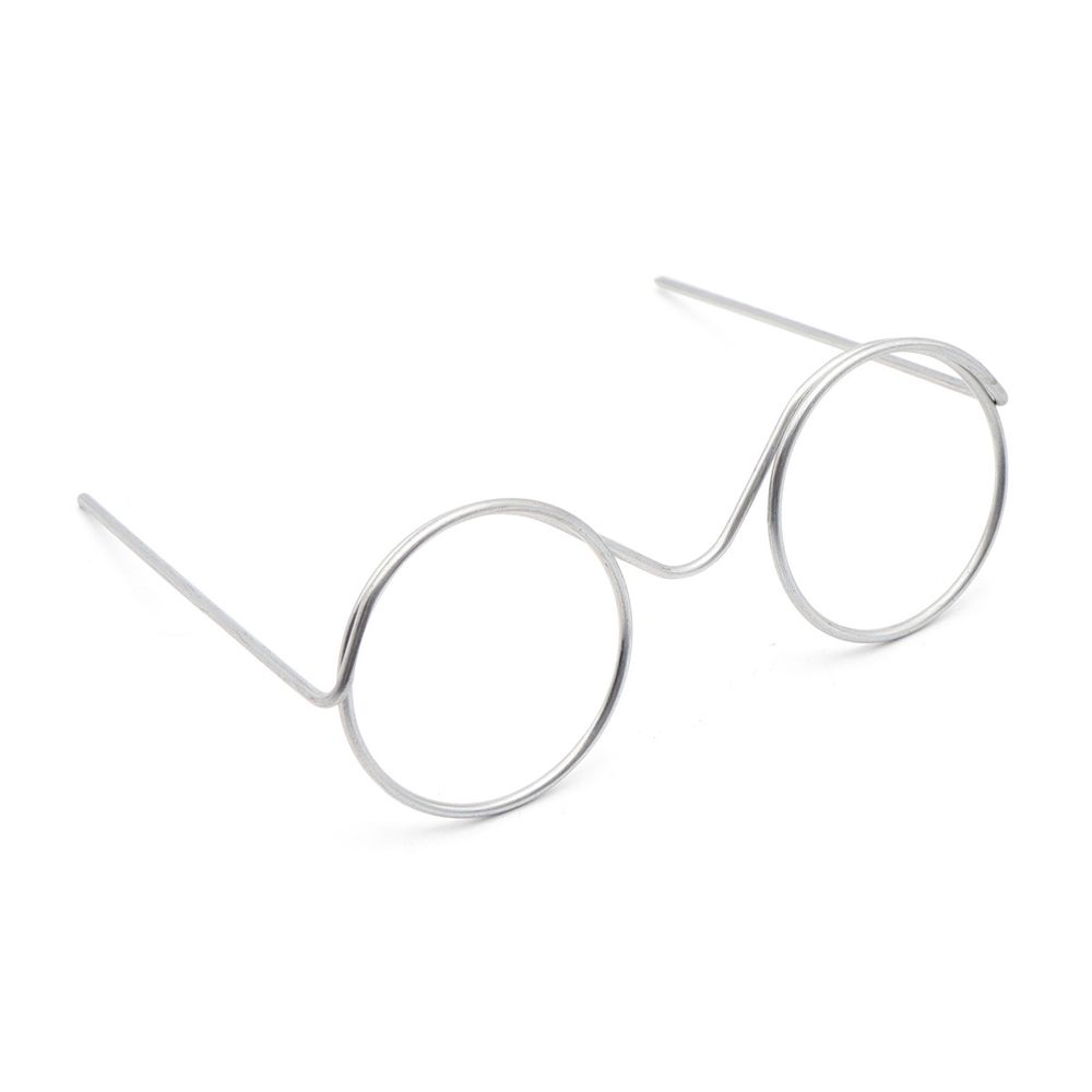 Очки металл 6,5х5,2см, 10 штак (Серебряный), AR1067