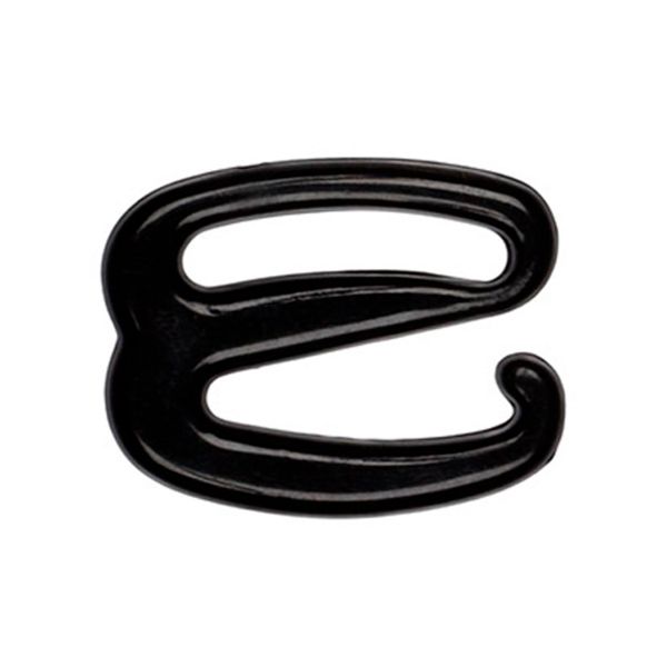 Крючки для бюстгальтера пластик 6.0 мм, 100 шт, черный, Blitz HP-6