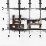 Крючки пришивные декоративные 20х15 мм, чер.никель, 20 шт