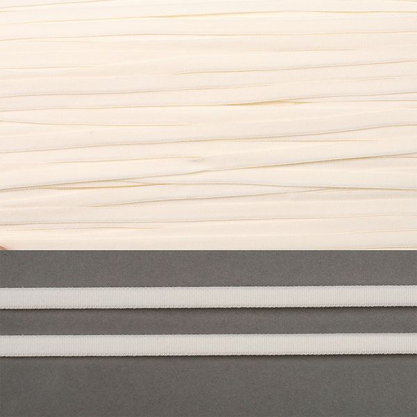 Резинка бельевая (отделочная) 5.0 мм / 1000 метров, ЕТK сумрачно-белый F102