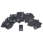 Этикетка-размерник 10х20мм, 100 шт/упак, черный фон/белый шрифт (MN) (44)