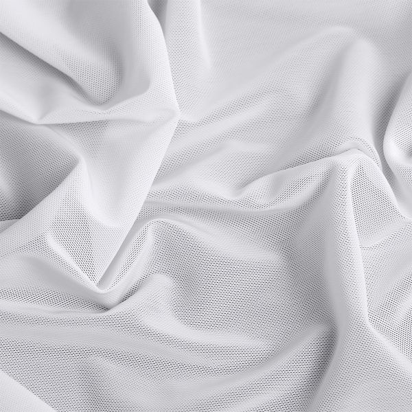 Сетка бельевая эластичная утягивающая 190 г/м², шир.152 см / 5 метров, 001 белый /OLG008.001/5/