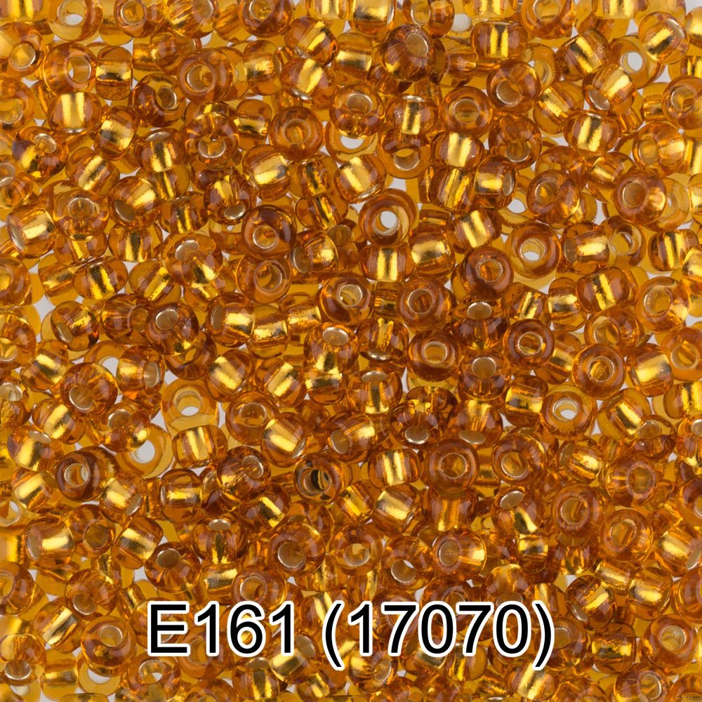 Бисер Gamma 10/0 (2.3 мм), 150 г (10х5 г), E161 янтарный, 17070, круглый 5