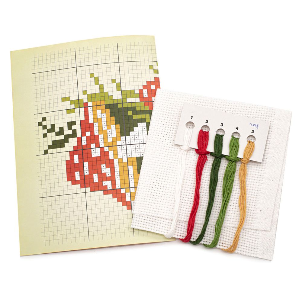 Набор для вышивания нитками РС Студия, Мухомор 12х12 см