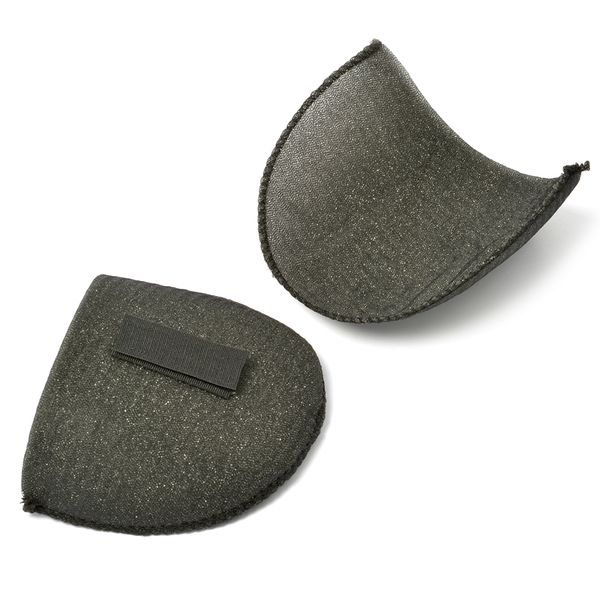 Плечевые накладки (подплечники) втачные на липучке 100х145х10 мм, Вк-10 черный, 50 пар