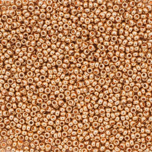 Бисер Preciosa 10/0 (2.3 мм), 100 г (5х20 г), золото, круг.отв.