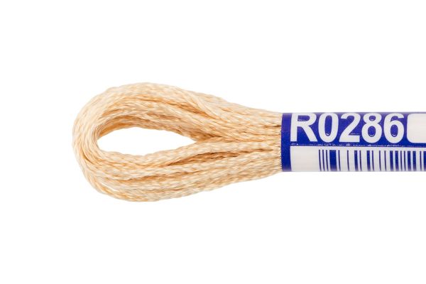 Мулине Gamma вискоза 100%, цв.R0286 бежевый, 12 мотков по 8 метров