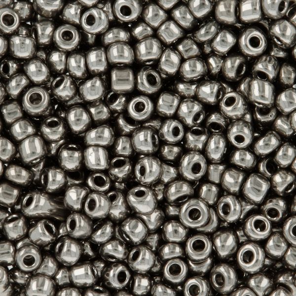 Бисер Zlatka 11/0 (2.1 мм), 100 г (10х10 г), №0576 черн.никель, GR