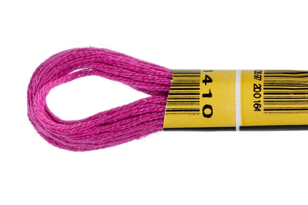 Мулине ПНК им.Кирова цв.1410 малиновый, Россия, 24 мотка по 8 метров