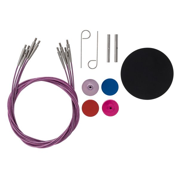 Набор съемных спиц для вязания 11,5см, 9 размеров (3мм-6мм), алюминий