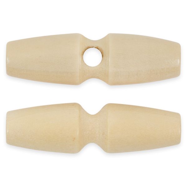 Пуговицы деревянные 30 мм, 24 шт, дерево, №277 бежевый, Blitz DRN 0121