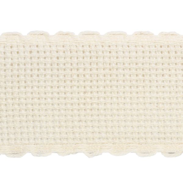 Канва лента 35 мм / 1.5 метра, 100% хлопок Bestex (неотбел/неотбел)