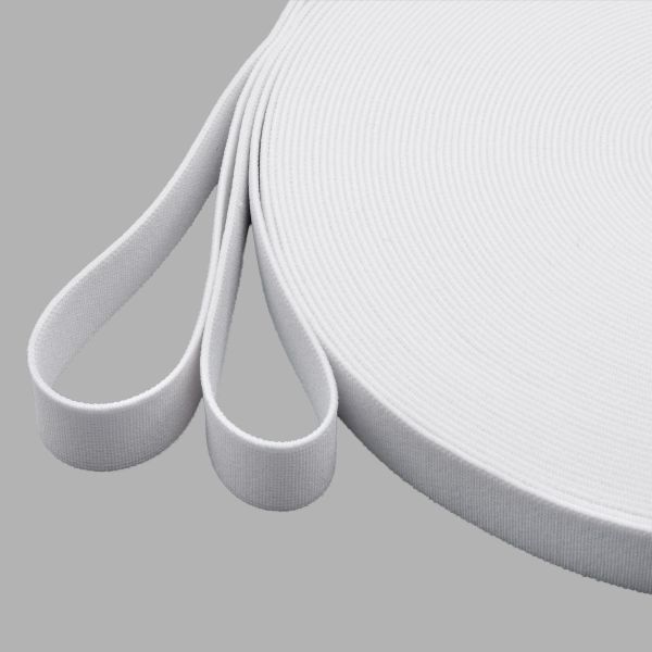 Резинка башмачная 20.0 мм / 25 метров, белый